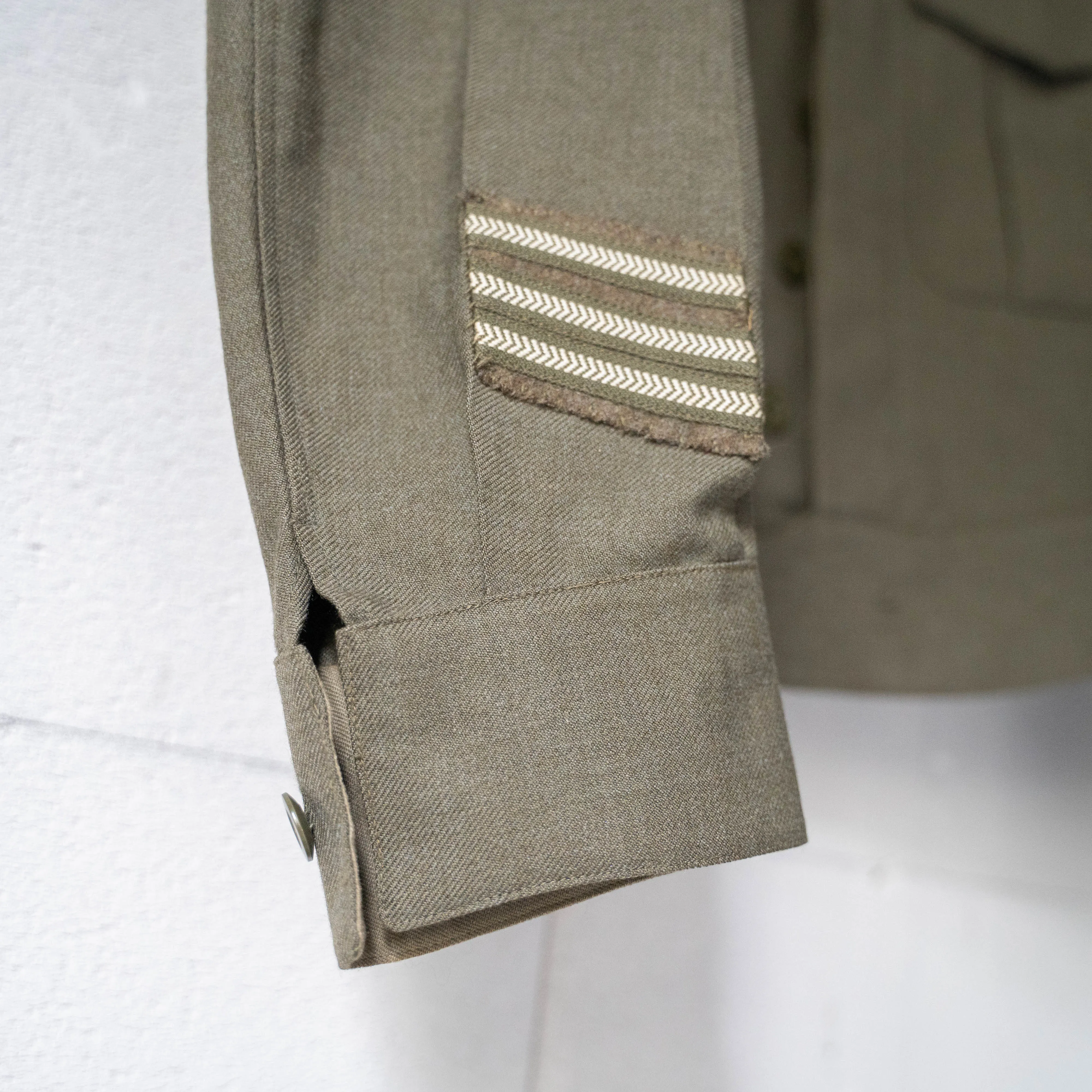 1970s Belgium military wool short battle dress jacket -without epaulette- ‘dead stock’