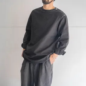 1990s Romania military Sleeping shirt 'dead stock' -black dyed-