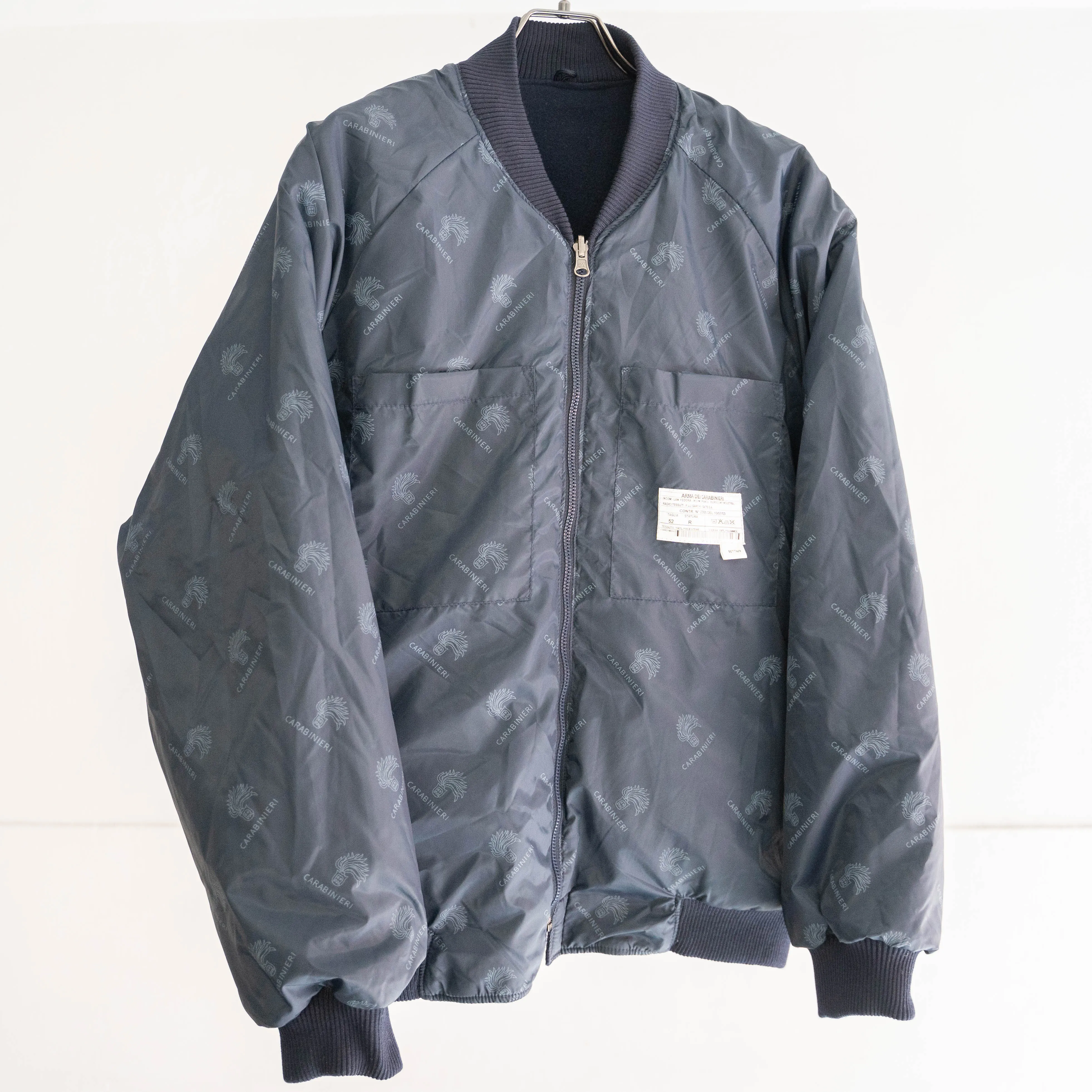 2000s Italian carabinieri navy color short jacket -reversible- 'dead stock'