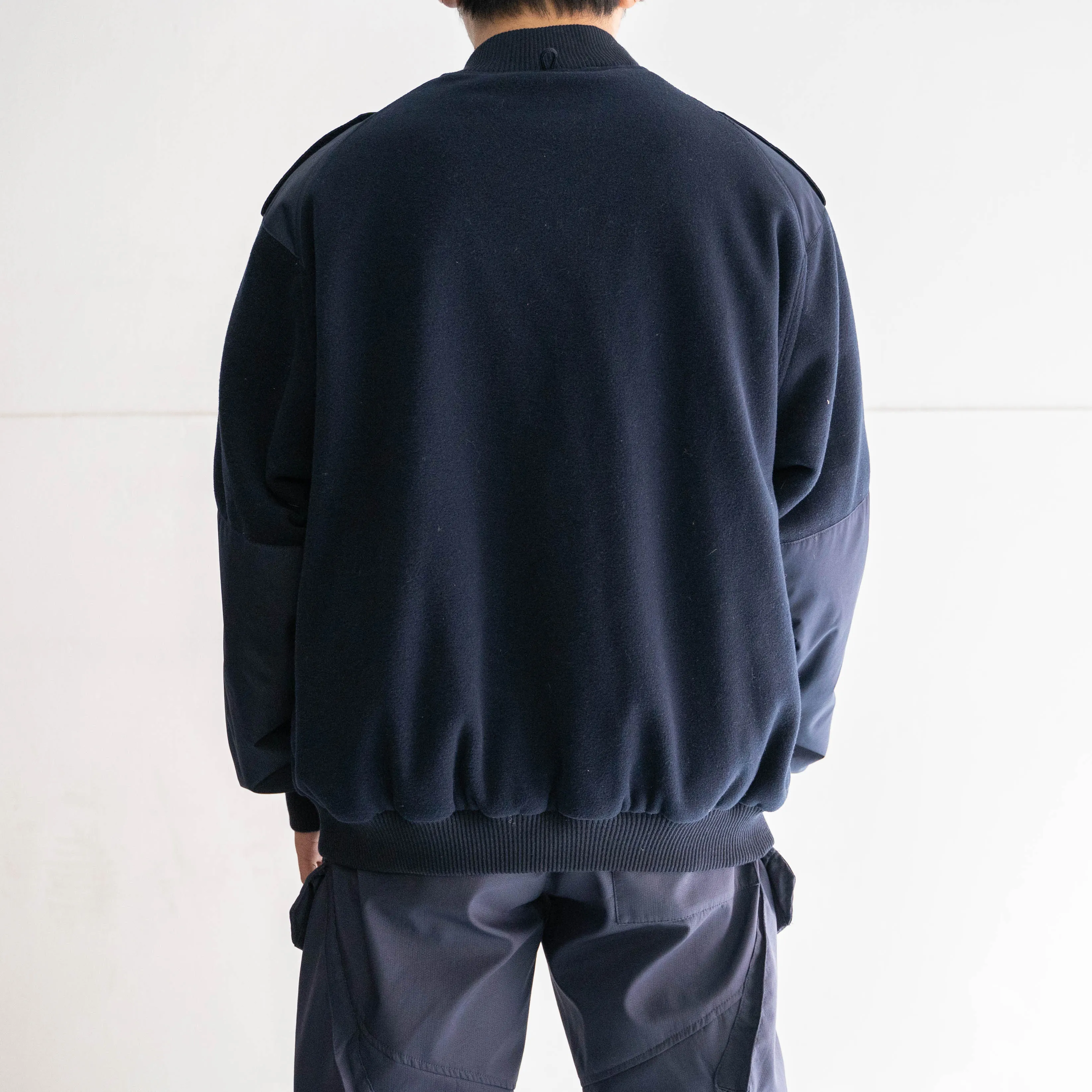 2000s Italian carabinieri navy color short jacket -reversible- 'dead stock'