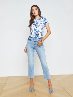 Alexia Cropped Cigarette Jean