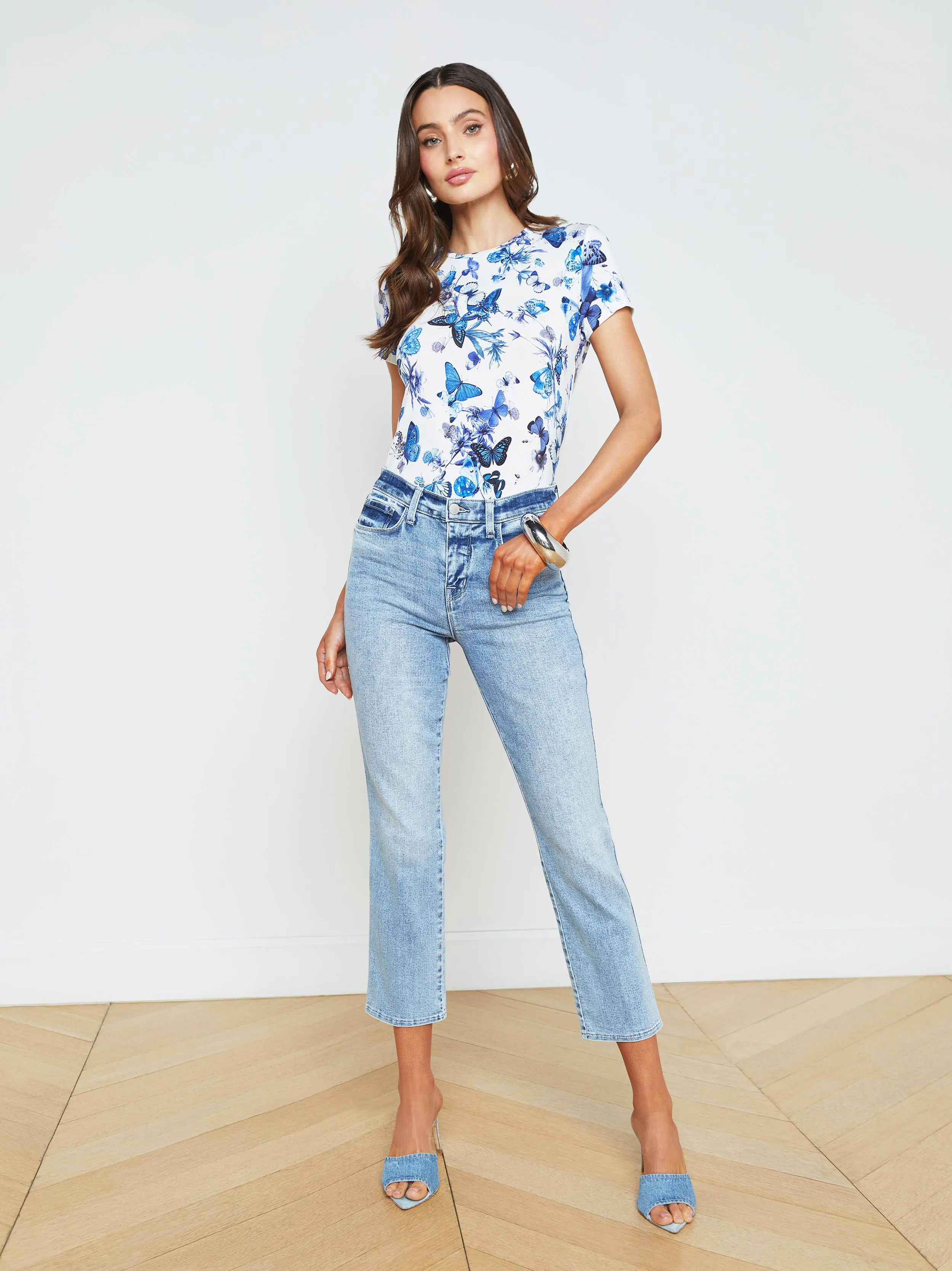 Alexia Cropped Cigarette Jean