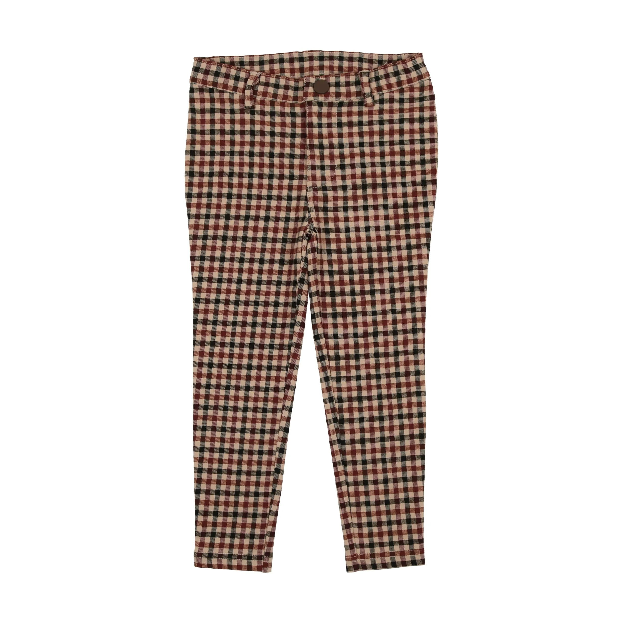 ANALOGIE TAN PLAID PANTS