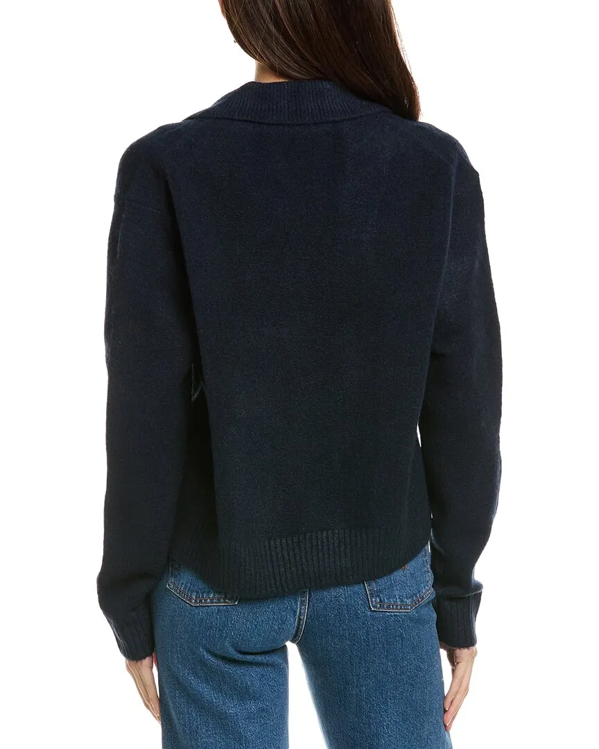 Anna Kay Fancy Cashmere-Blend Cardigan