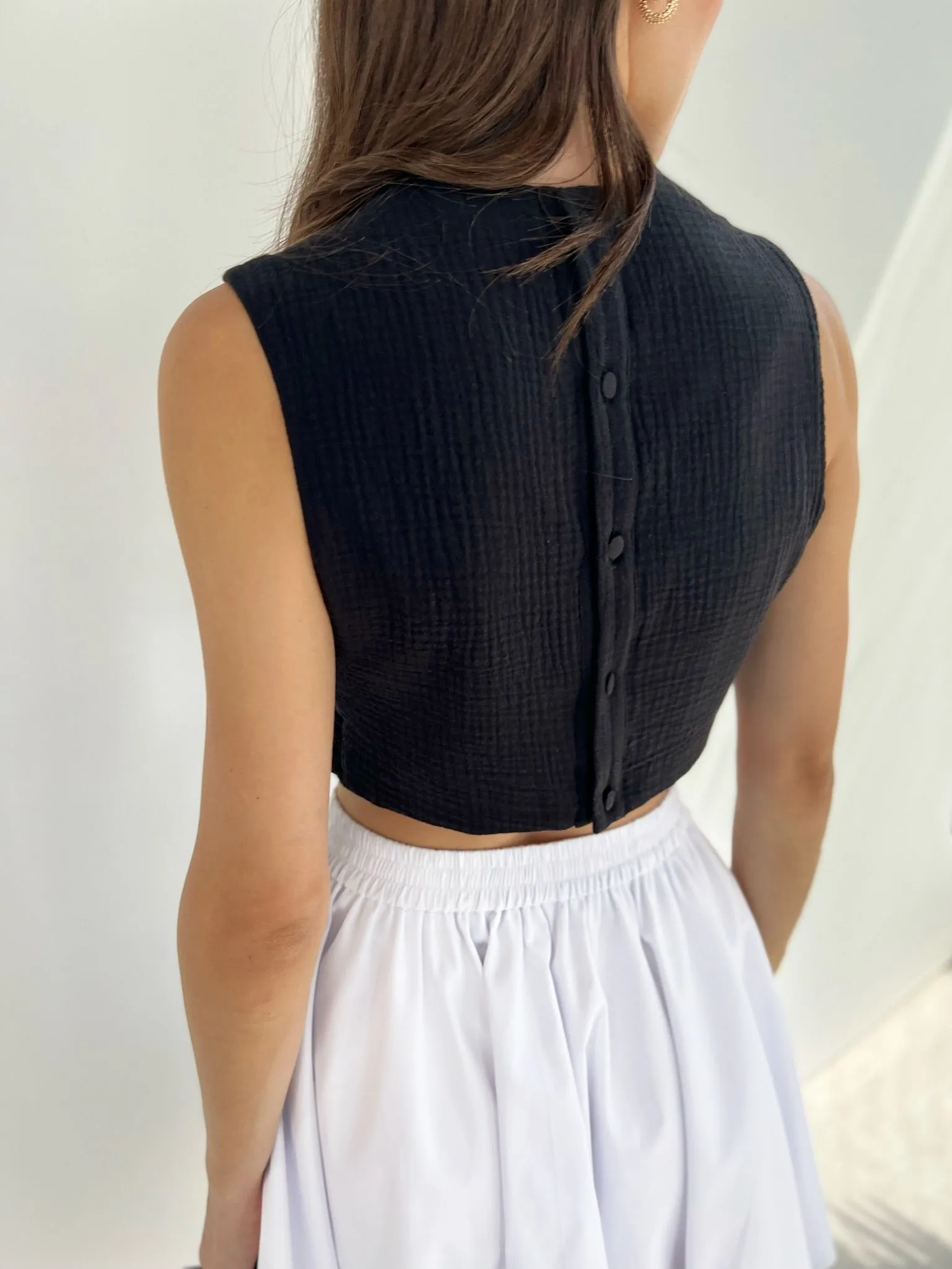 Antonia Puffball Skirt | White