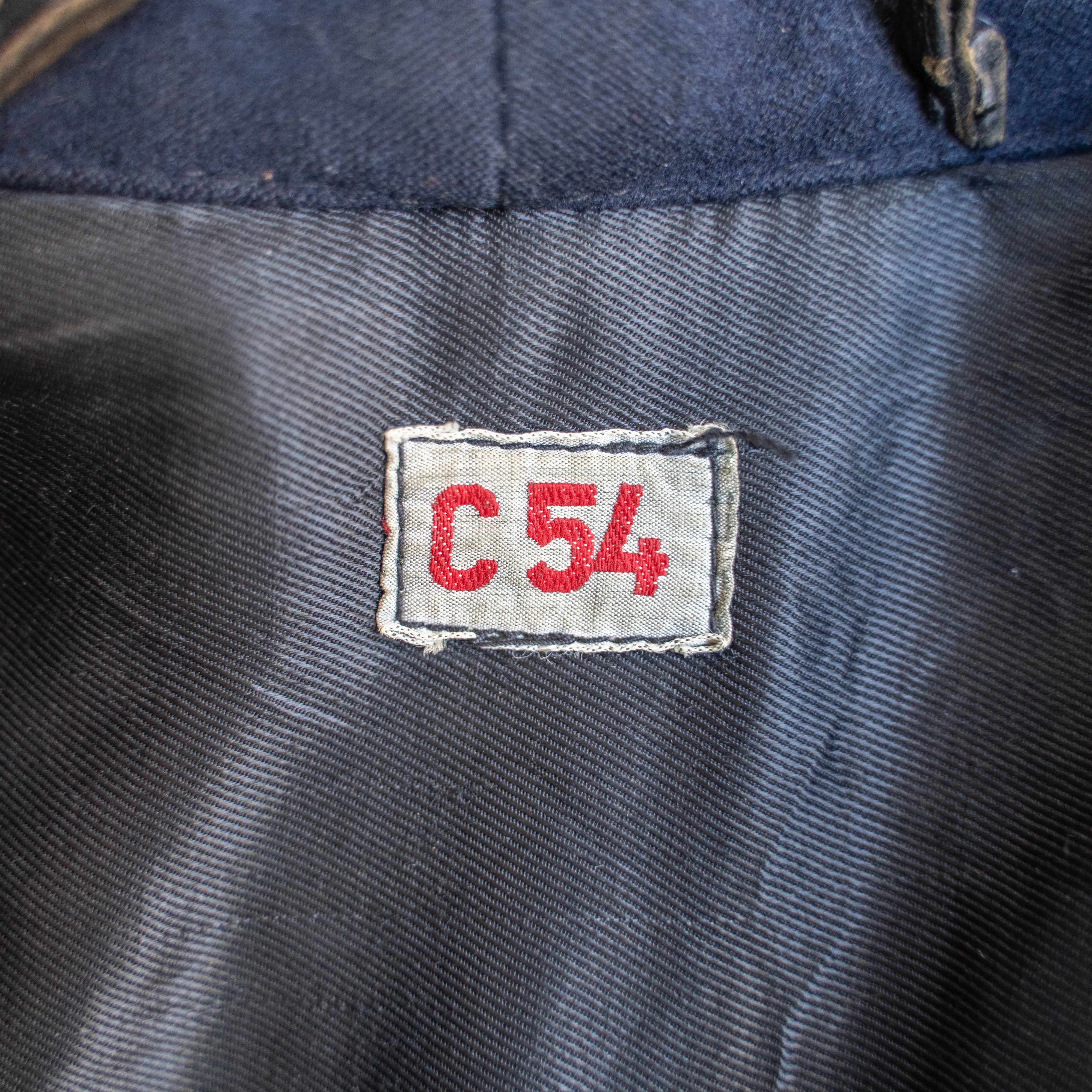 around 1950s Swedish military leather car coat
