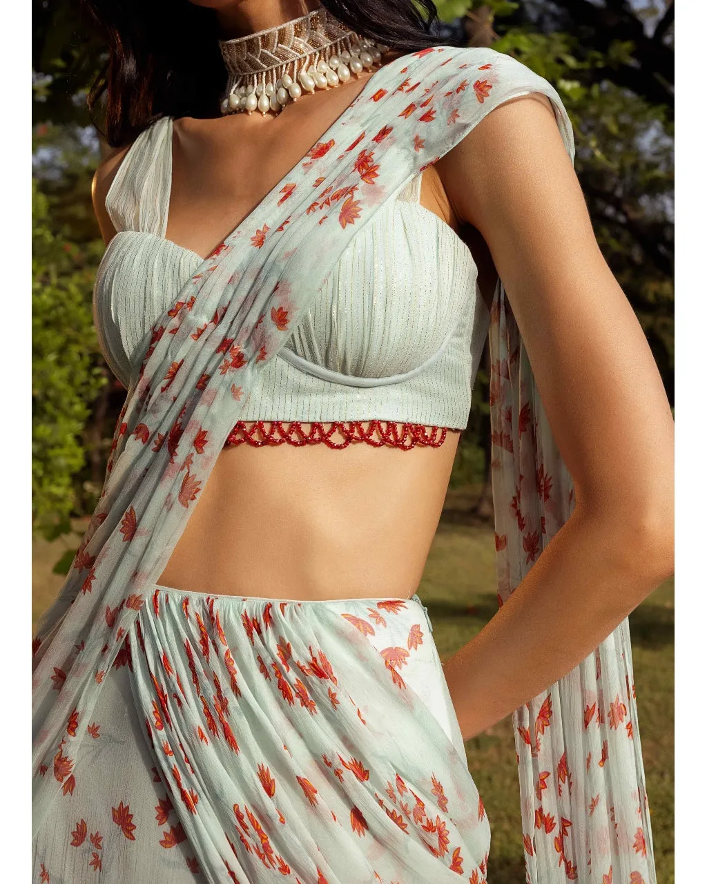 Asmira Sky Sari Set