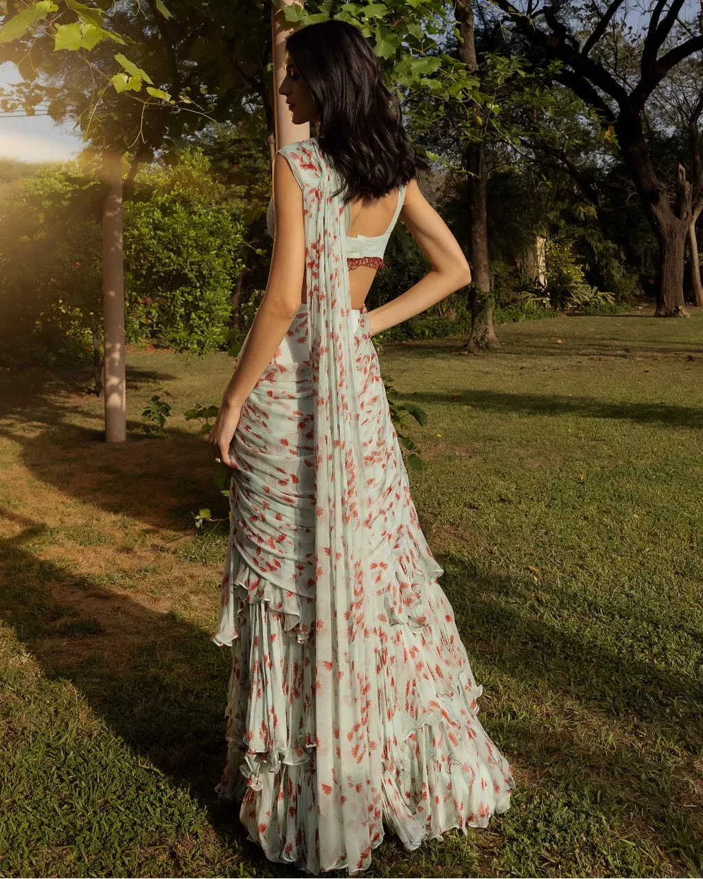 Asmira Sky Sari Set