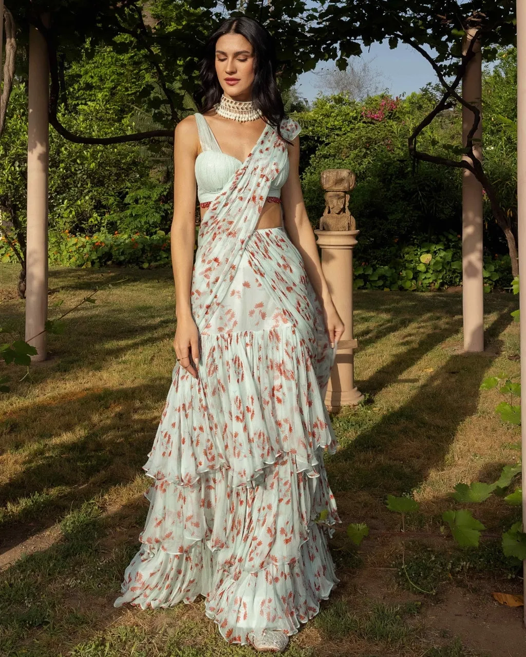 Asmira Sky Sari Set