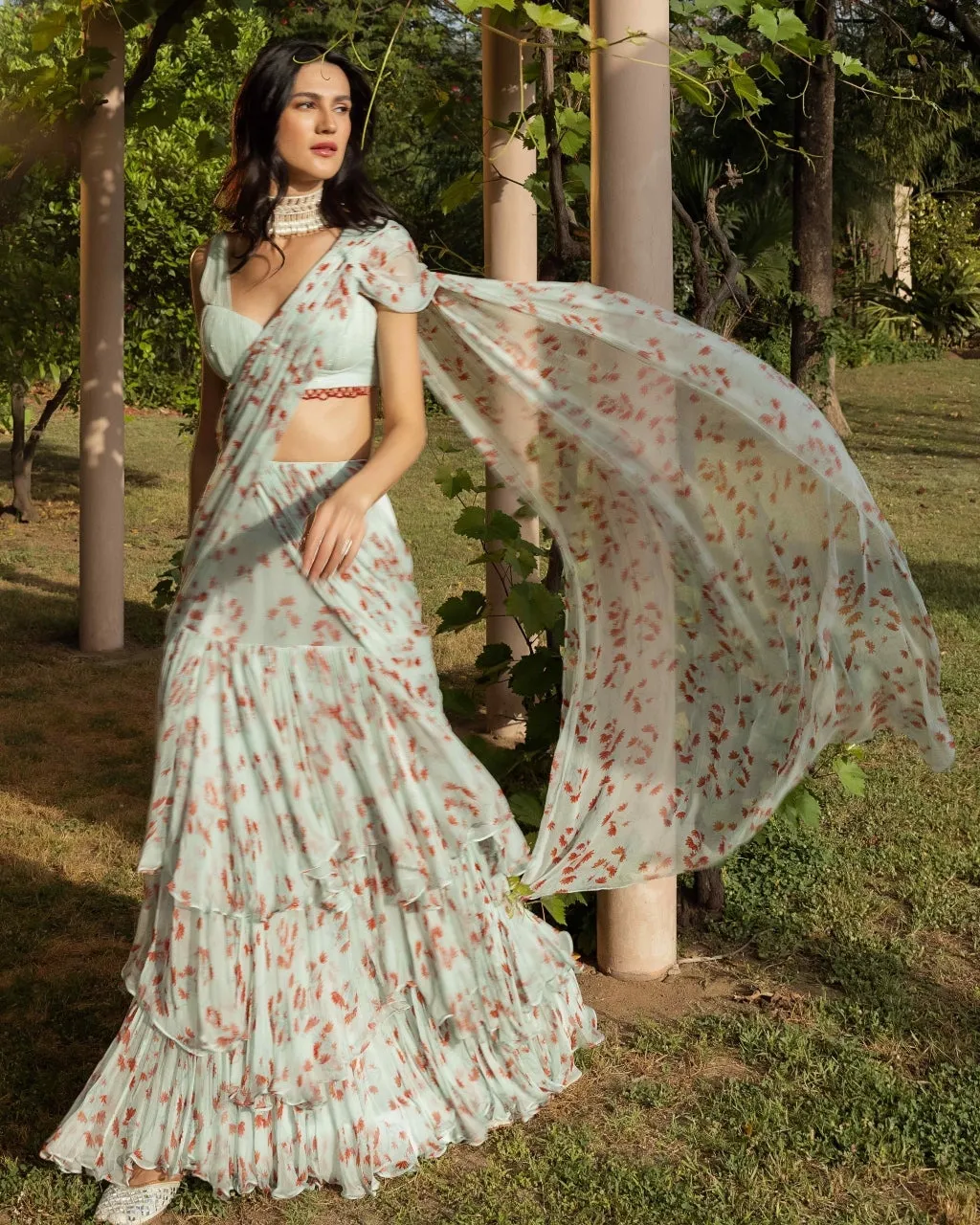 Asmira Sky Sari Set