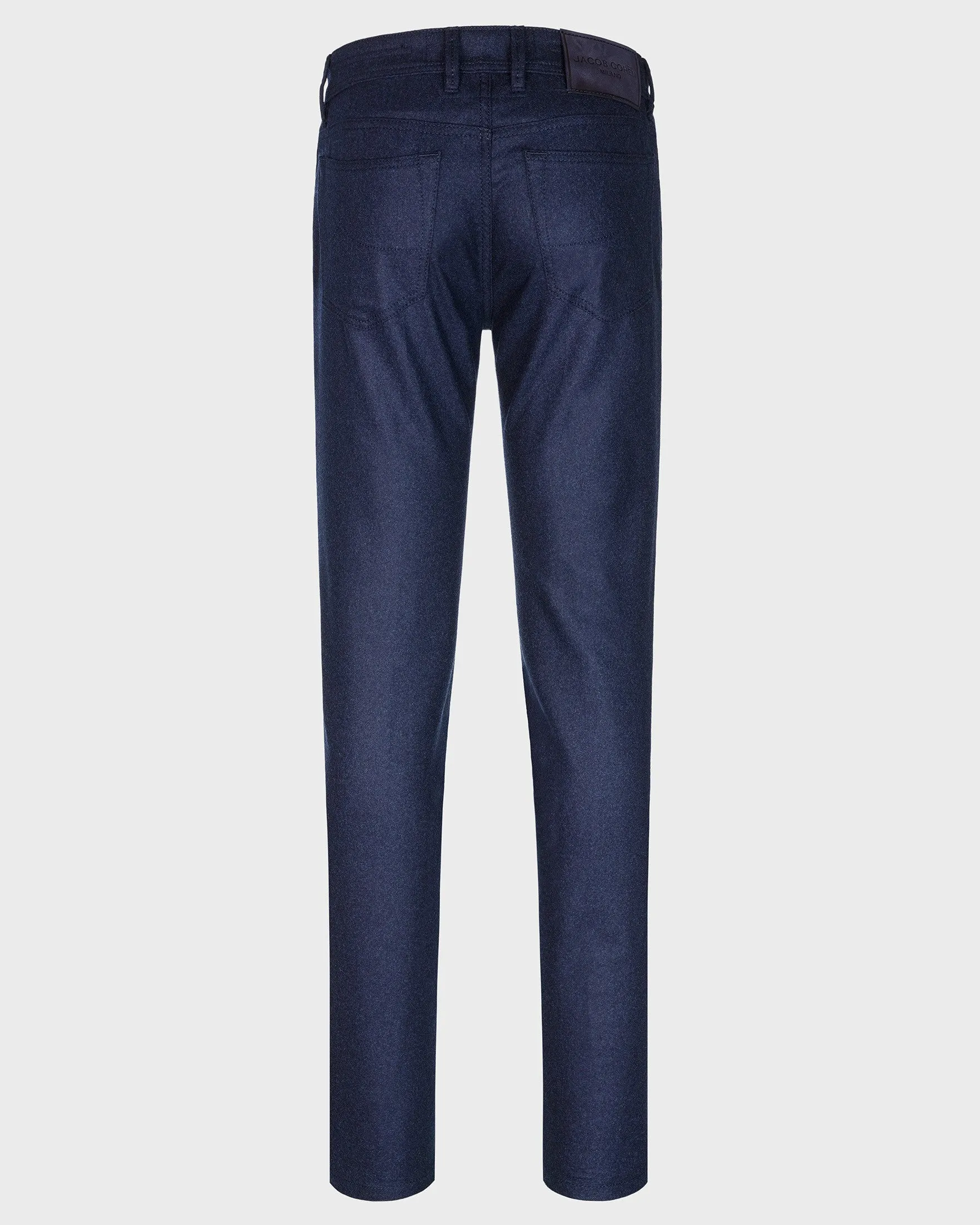 BARD PANTS IN BLUE WOOL FLANNEL