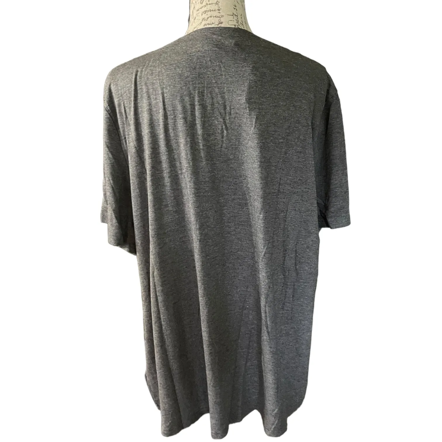 Bloomchic Gray V Neck I'm Fine Everything's Fine Shirt Size 18/20