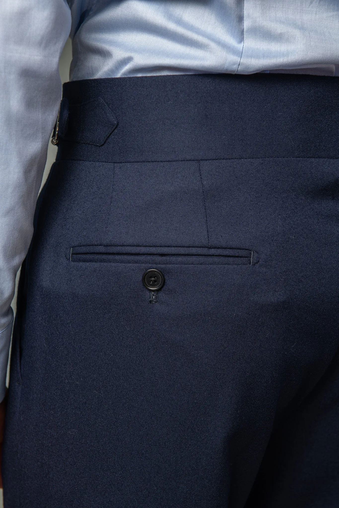Blue Flannel Trousers Limited Edition – Made in Italy