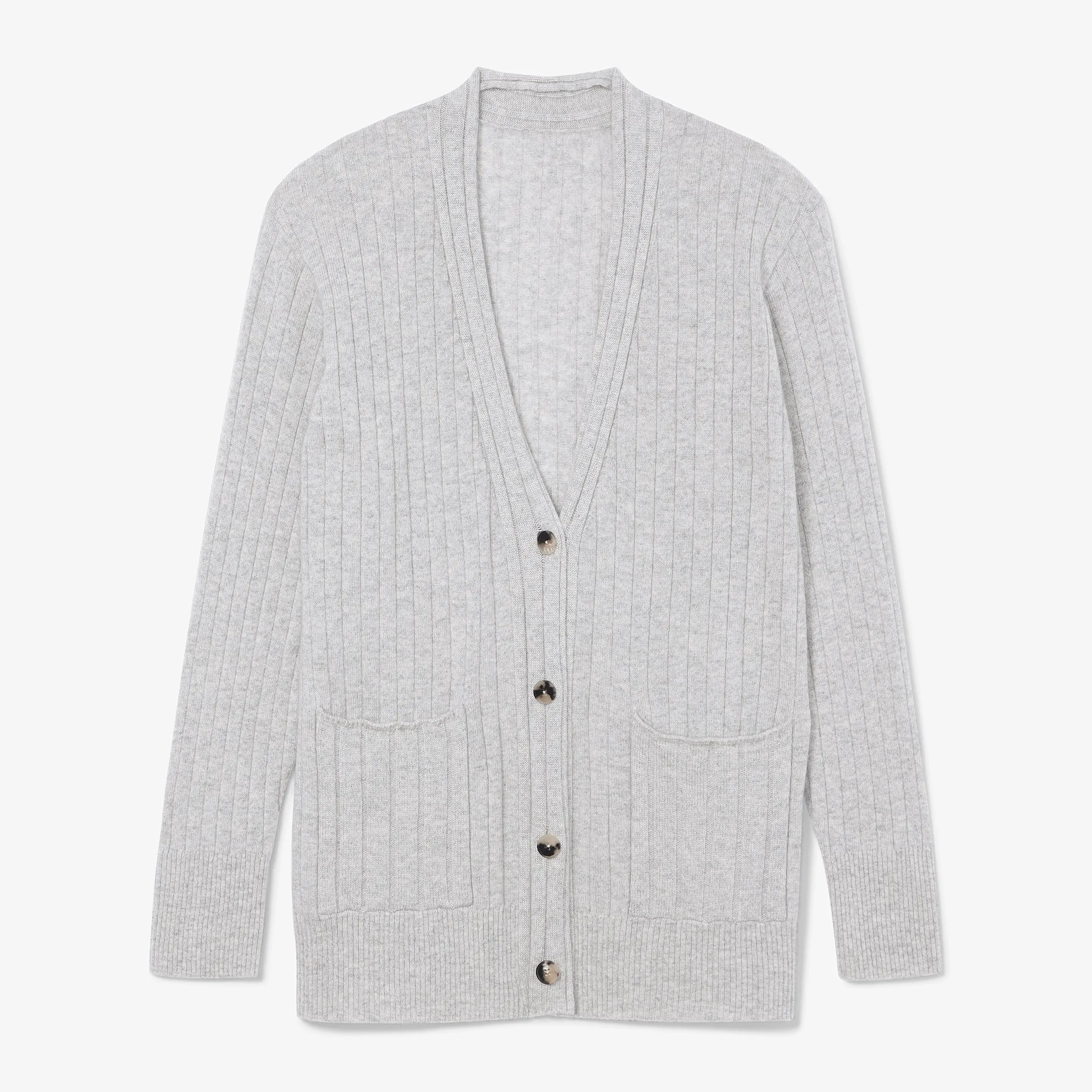 Caro Cardigan - Cashmere :: Light Heather Gray
