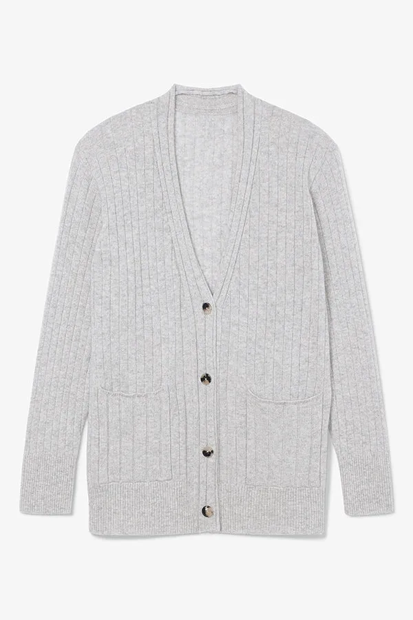 Caro Cardigan - Cashmere :: Light Heather Gray
