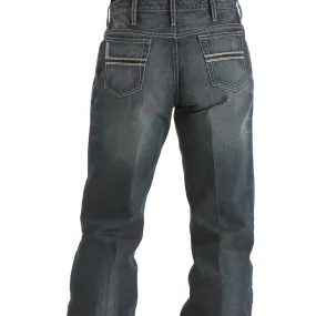 Cinch Men's White Label Relaxed Straight in Dark Stonewash