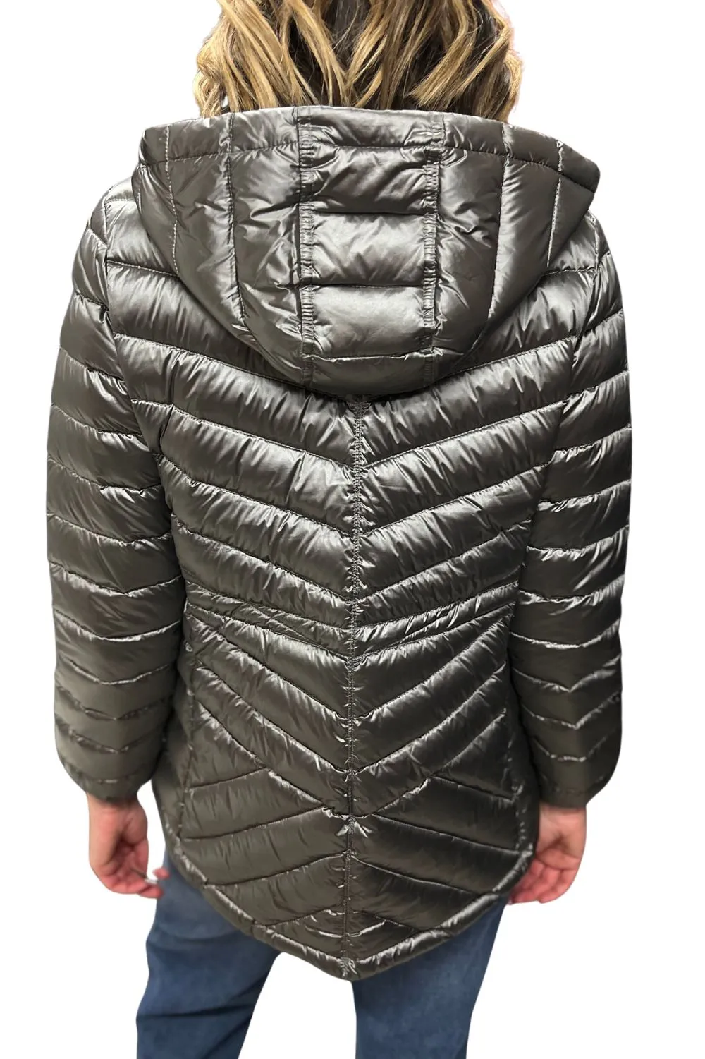 Down Filled Puffer Jacket | Platinum