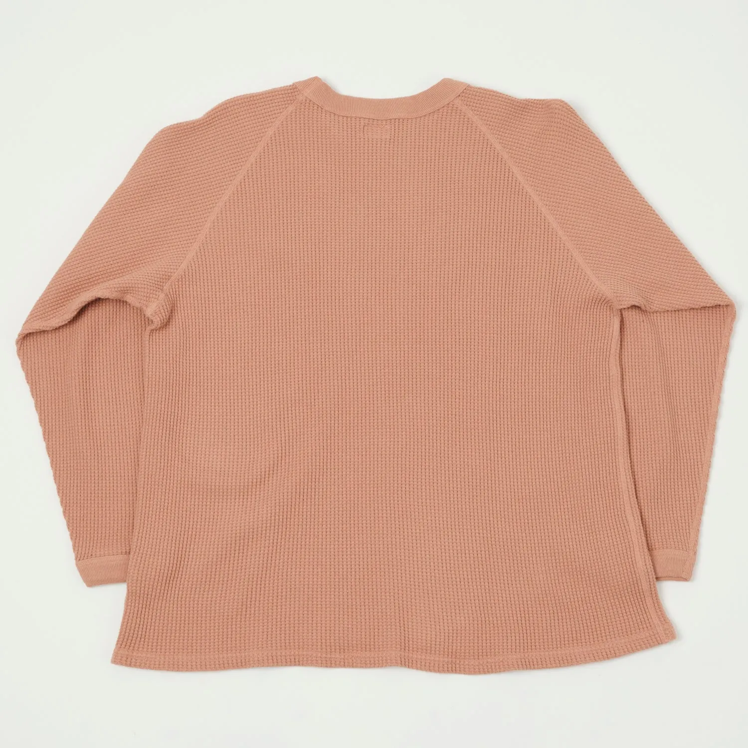 Dubbleworks Heavy Waffle L/S Tee - Salmon Pink