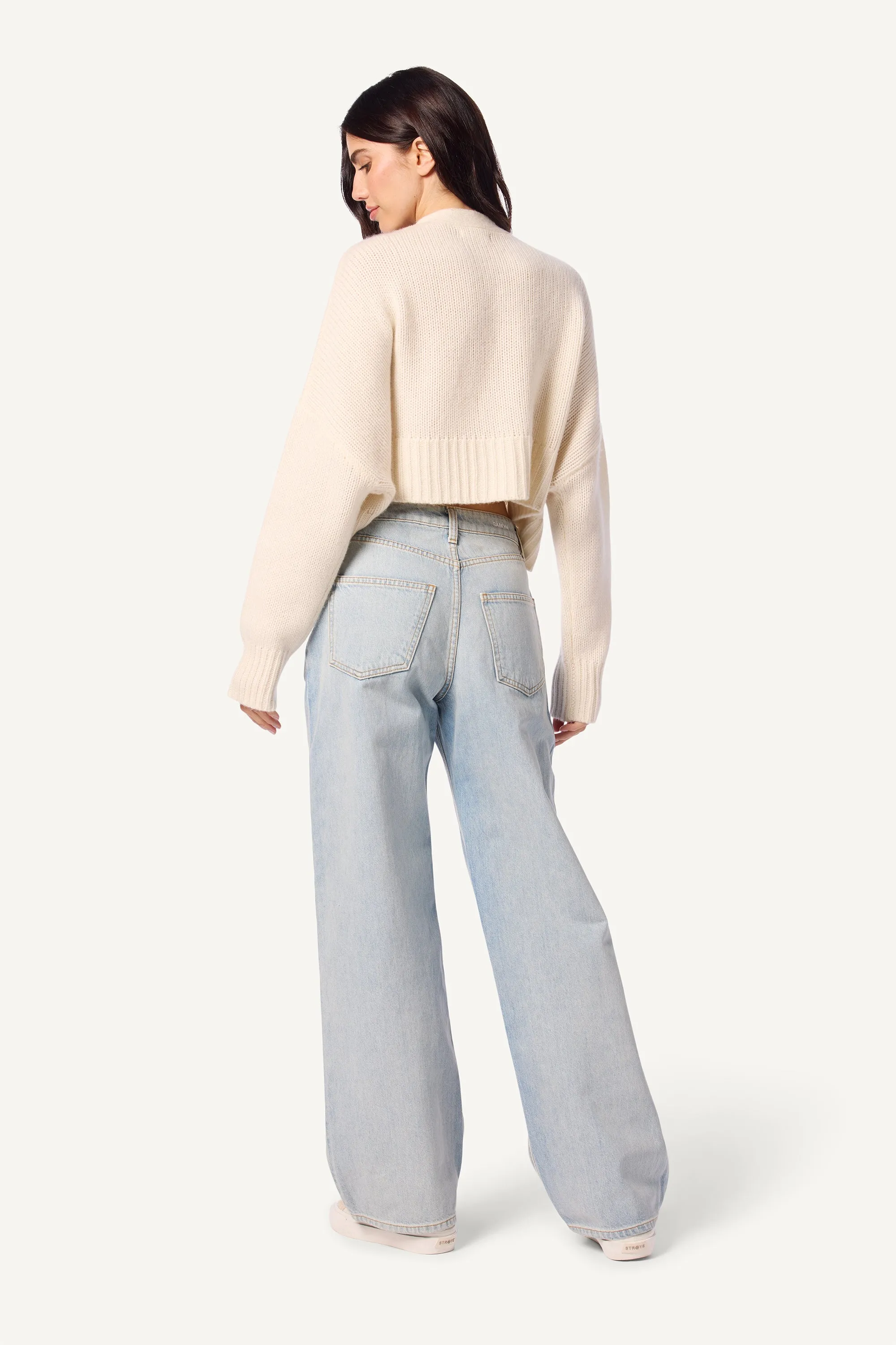 ELLIOT CASHMERE CARDIGAN | GARDENIA