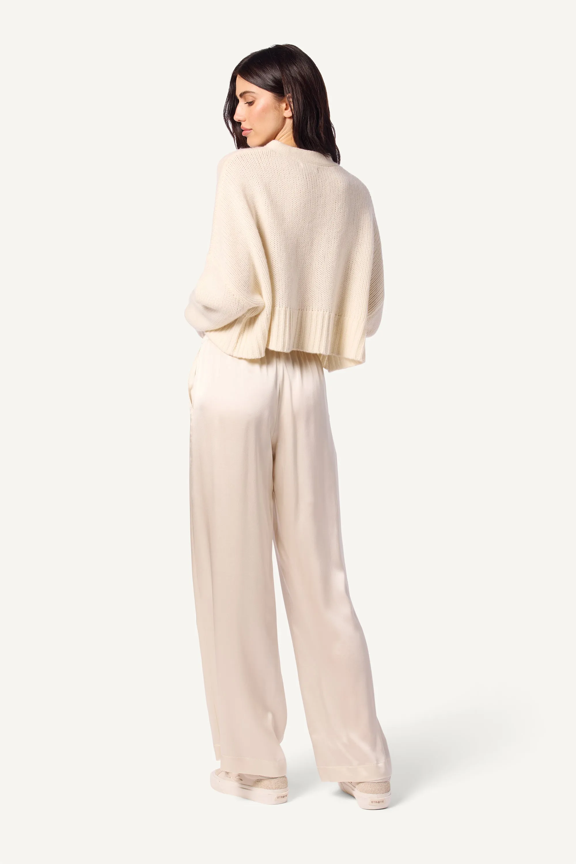 ELLIOT CASHMERE CARDIGAN | GARDENIA