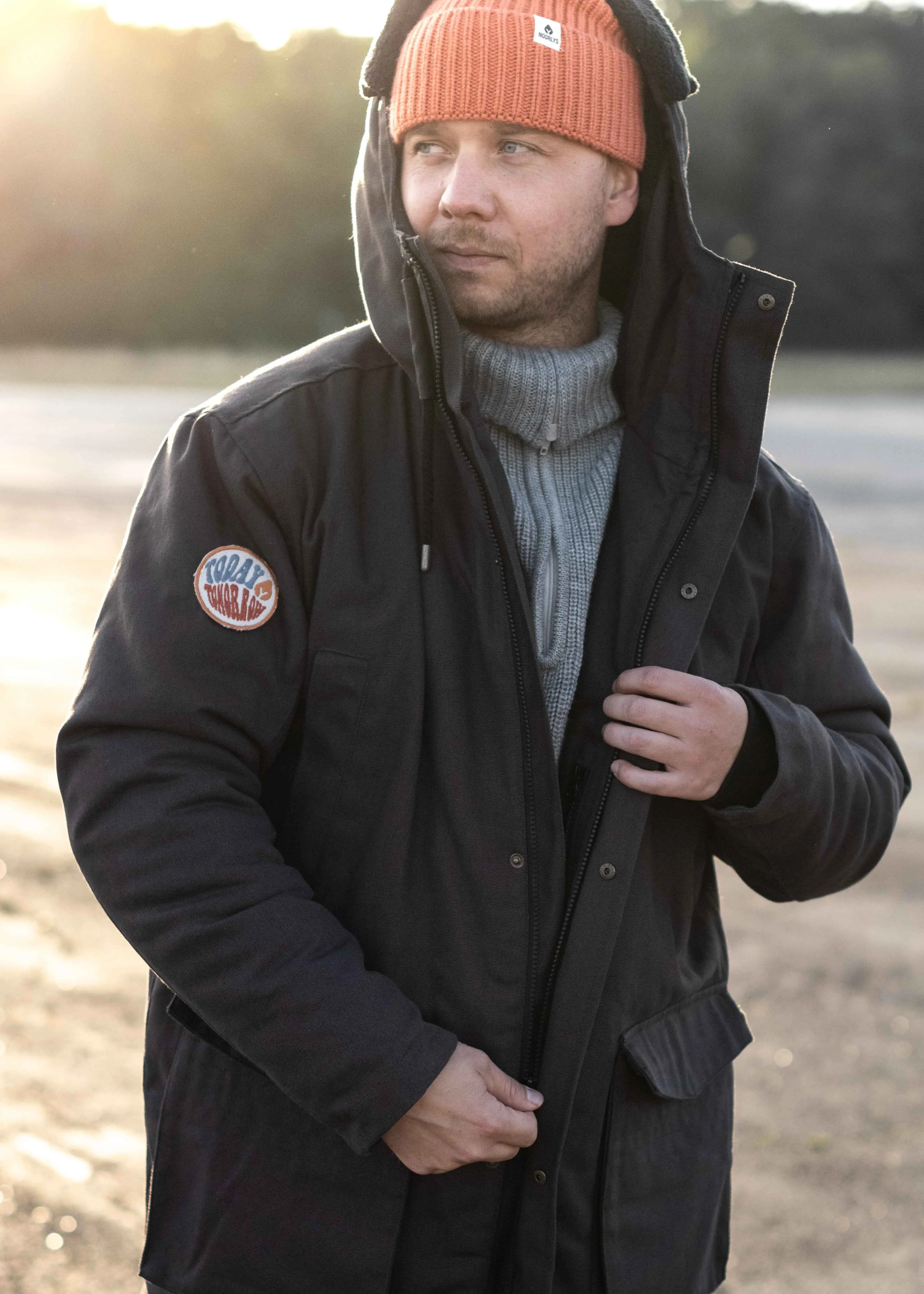 Gefütterter Parka WOOLD DarkBrown