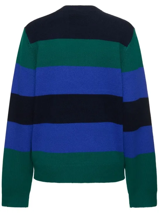 Guest In Residence   Striped cashmere crewneck sweater 