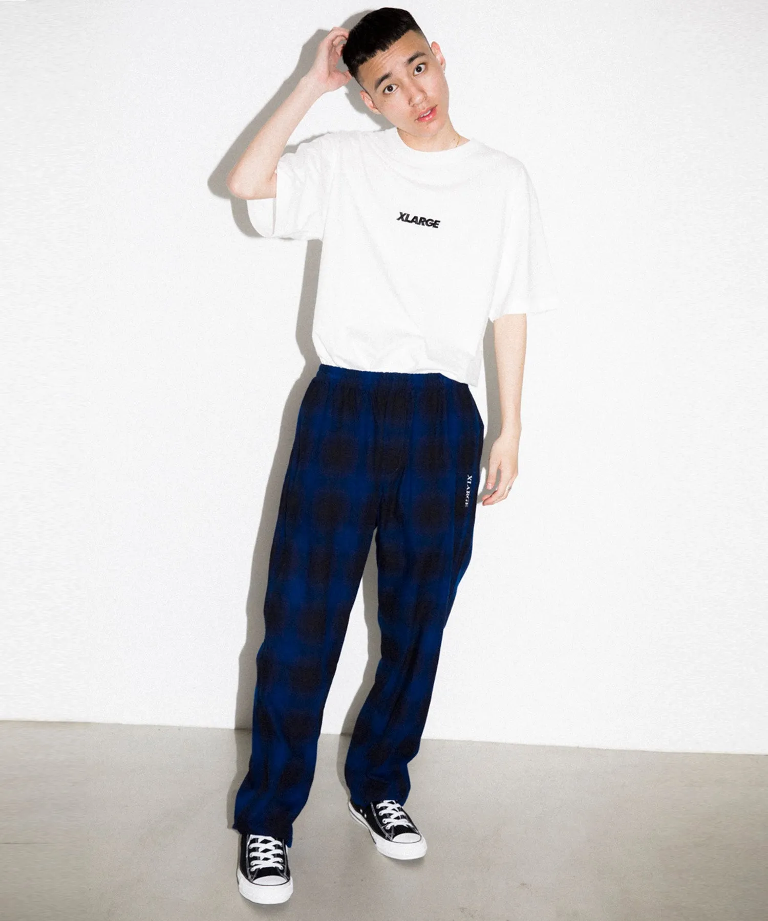 HOMBRE PLAID EASY TYPE PANT