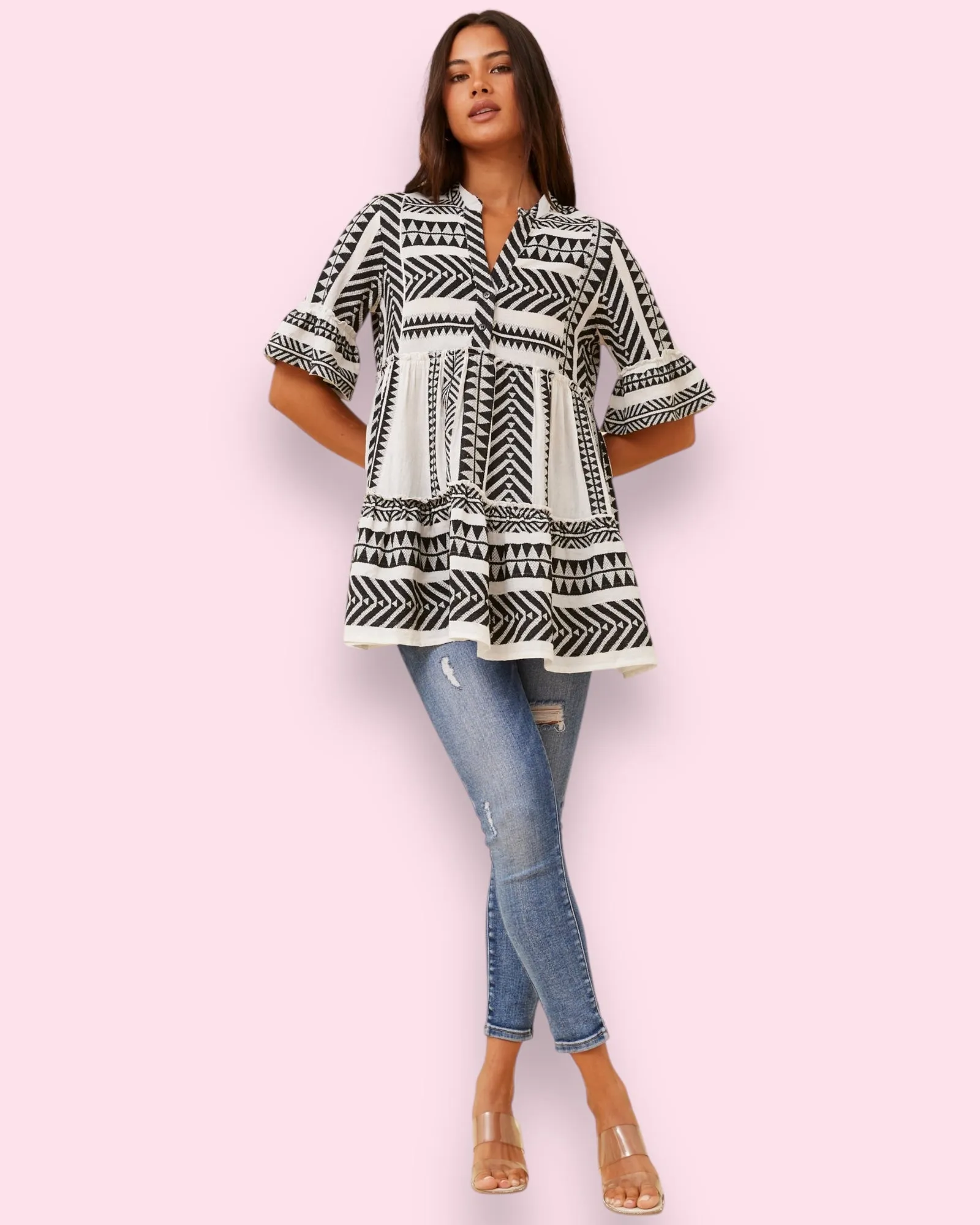 Jacquard Pattern Top