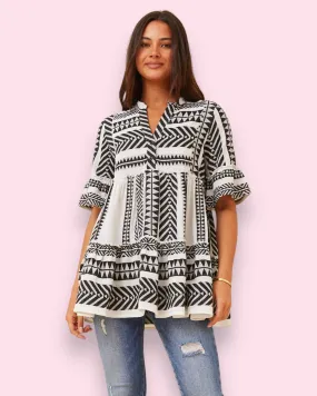 Jacquard Pattern Top