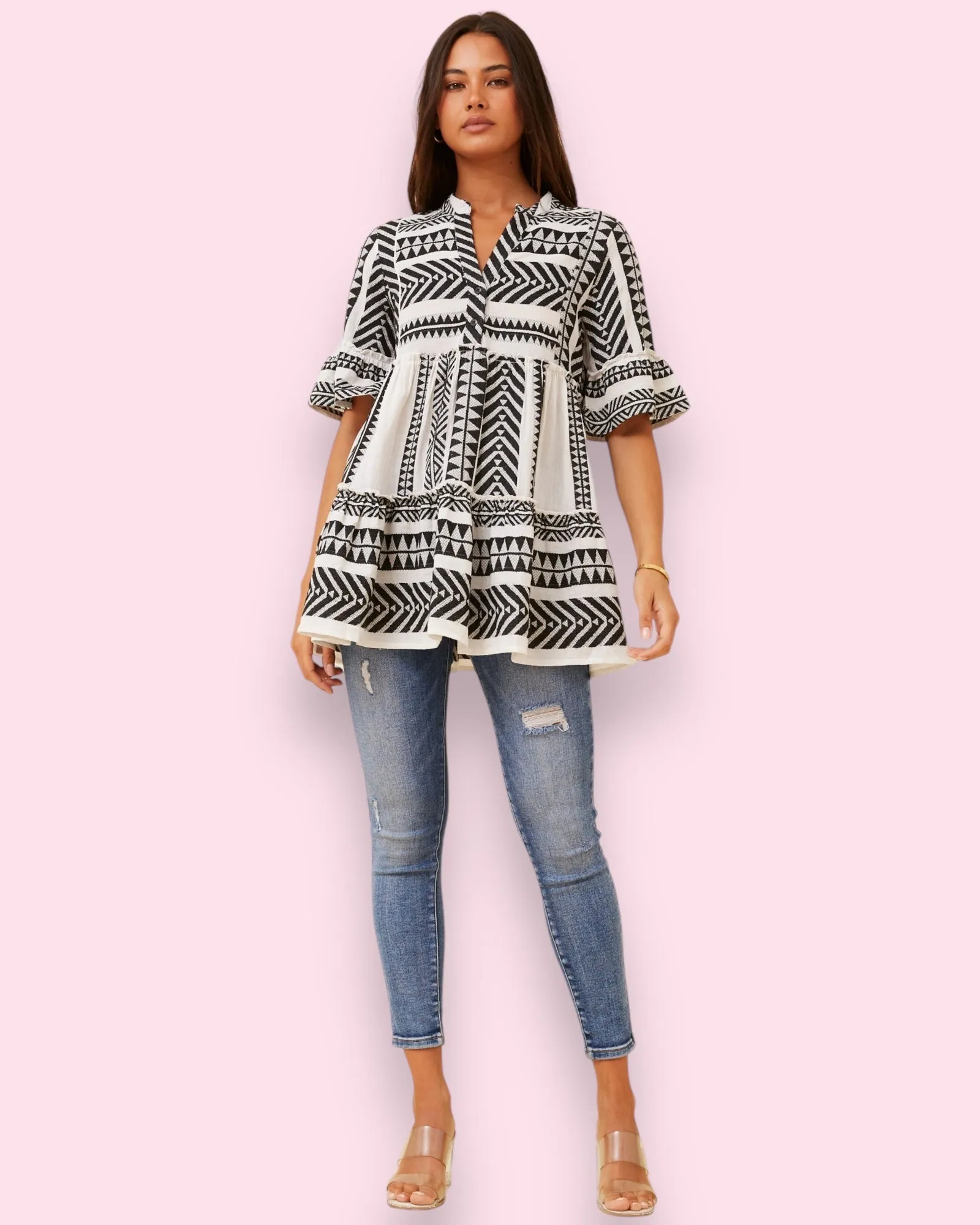 Jacquard Pattern Top