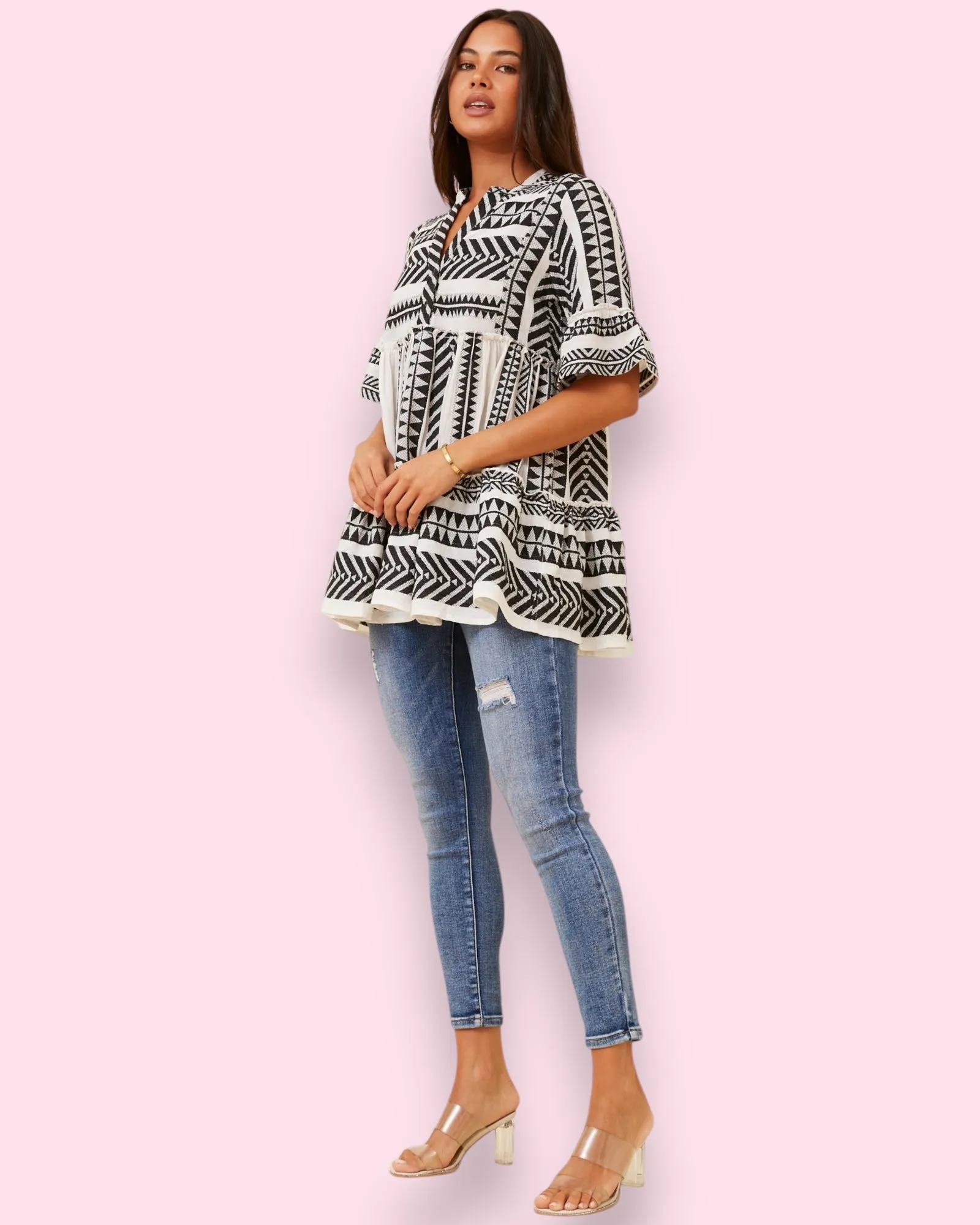 Jacquard Pattern Top