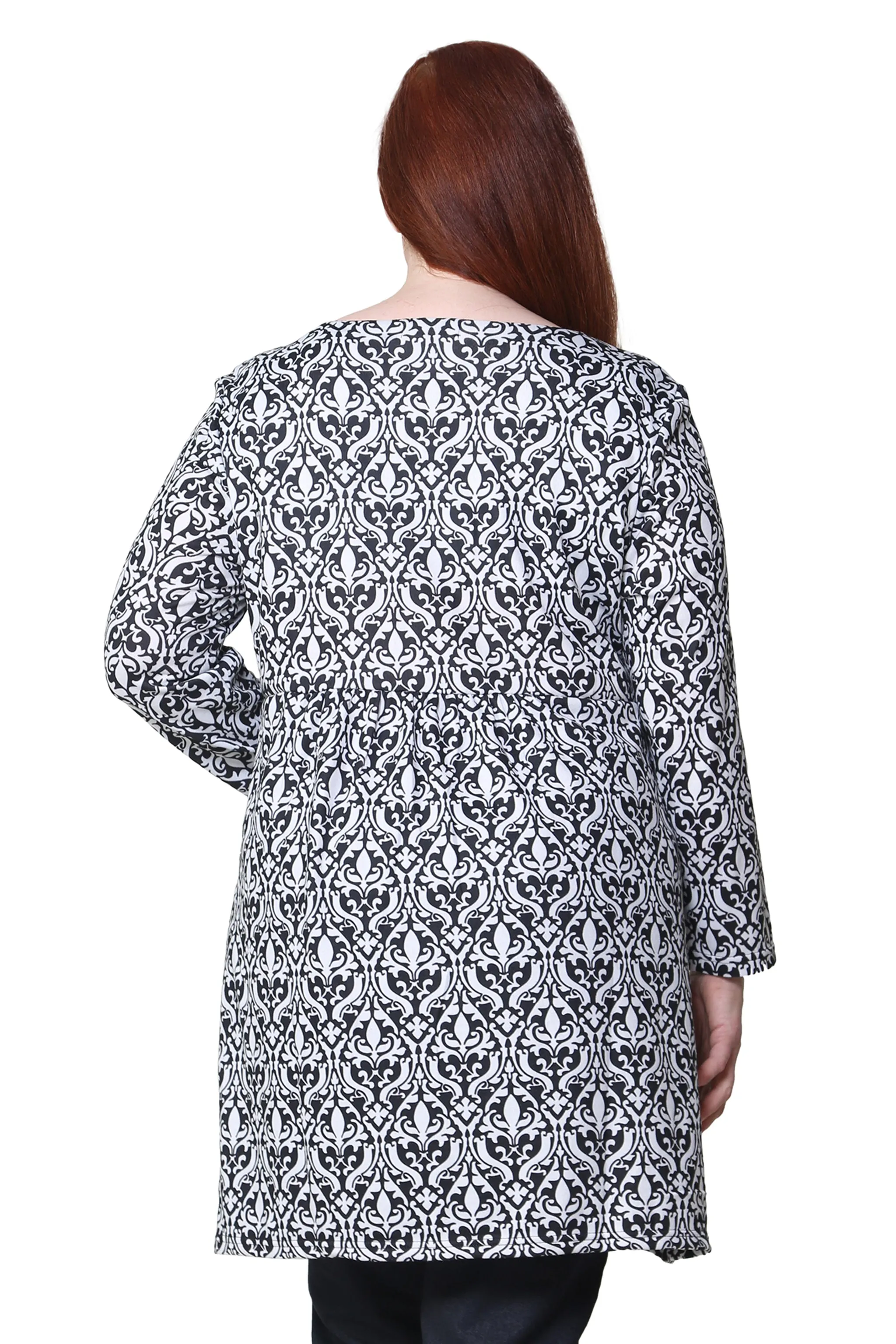 La Cera Plus Size Pullover Tunic Top