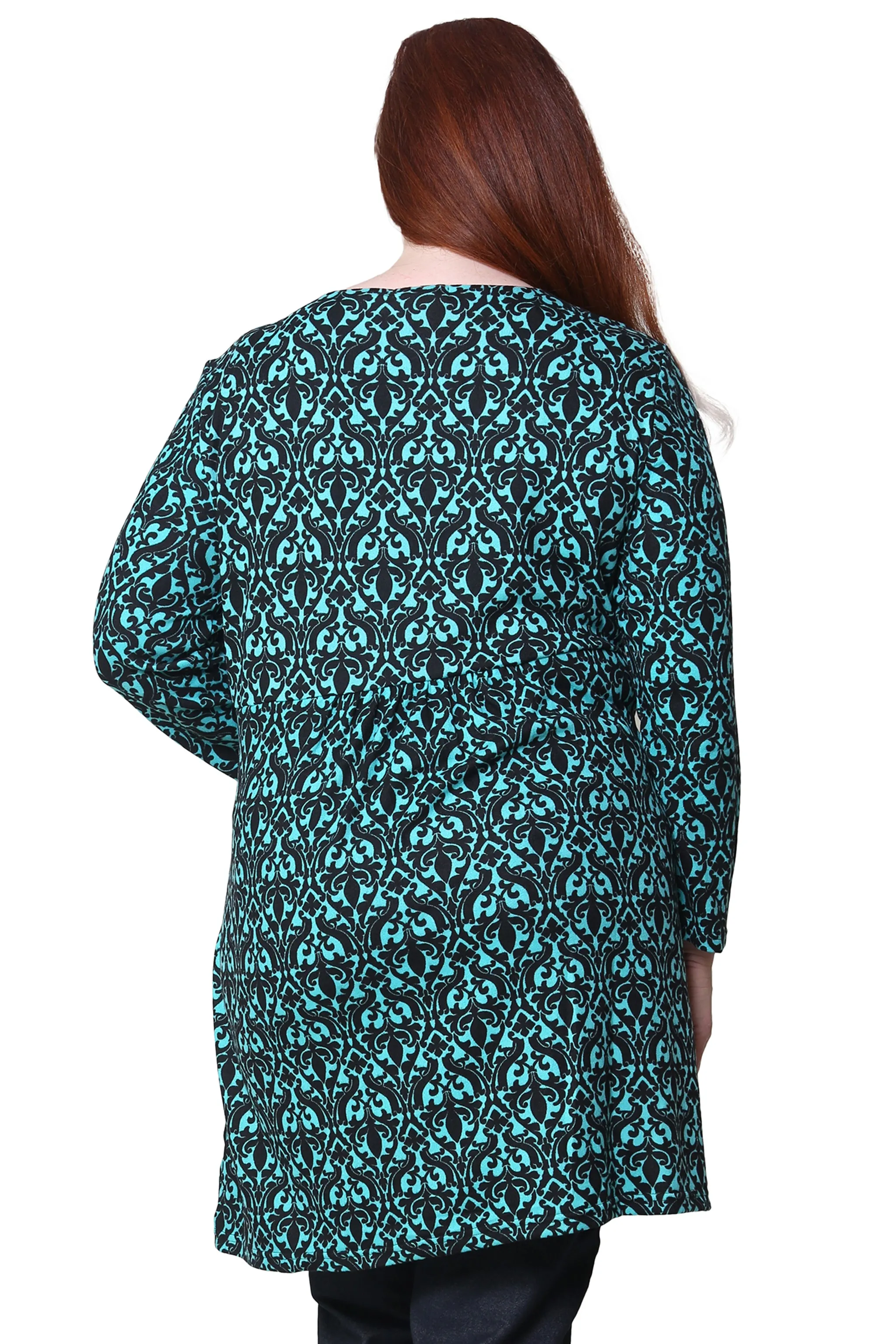 La Cera Plus Size Pullover Tunic Top