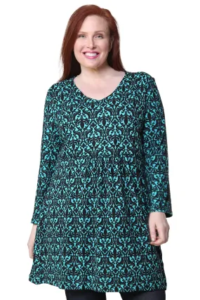 La Cera Plus Size Pullover Tunic Top