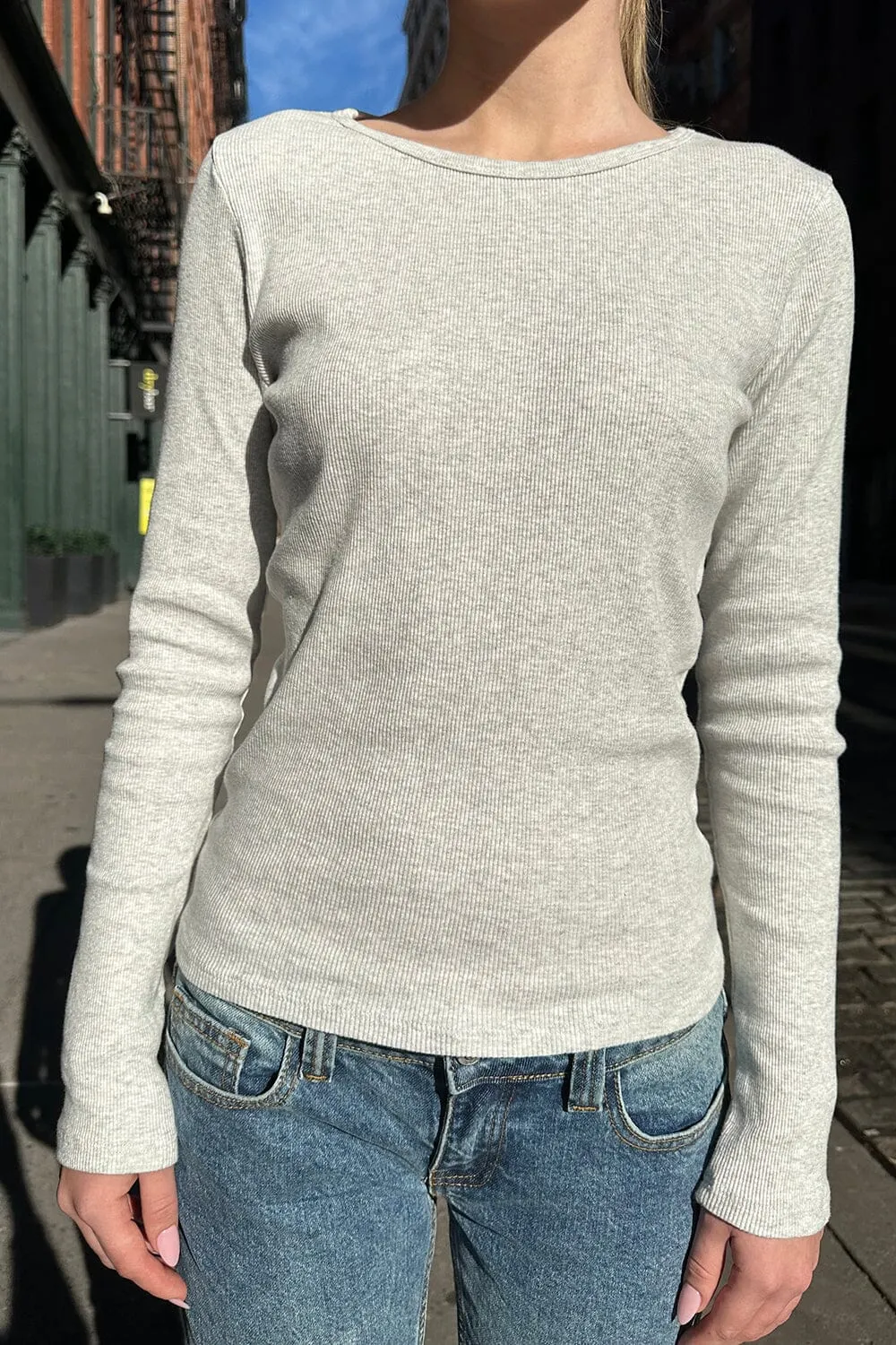 Leah Ribbed Top