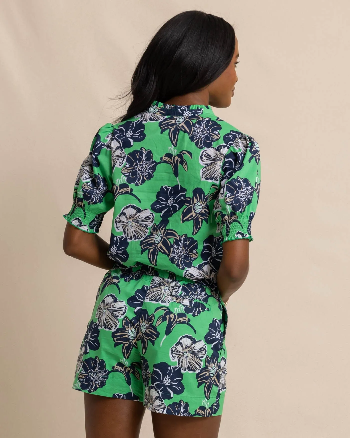 Meadow Beach Blooms Lawn Blouse