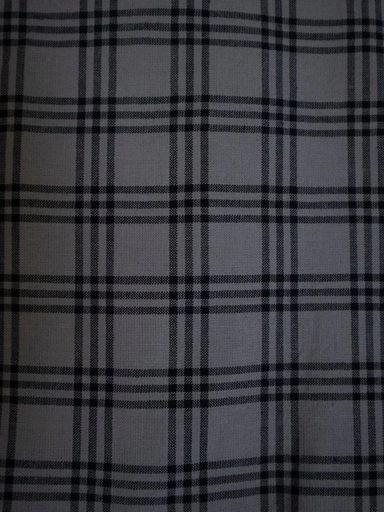 Nico Babydoll Top - Cement Plaid