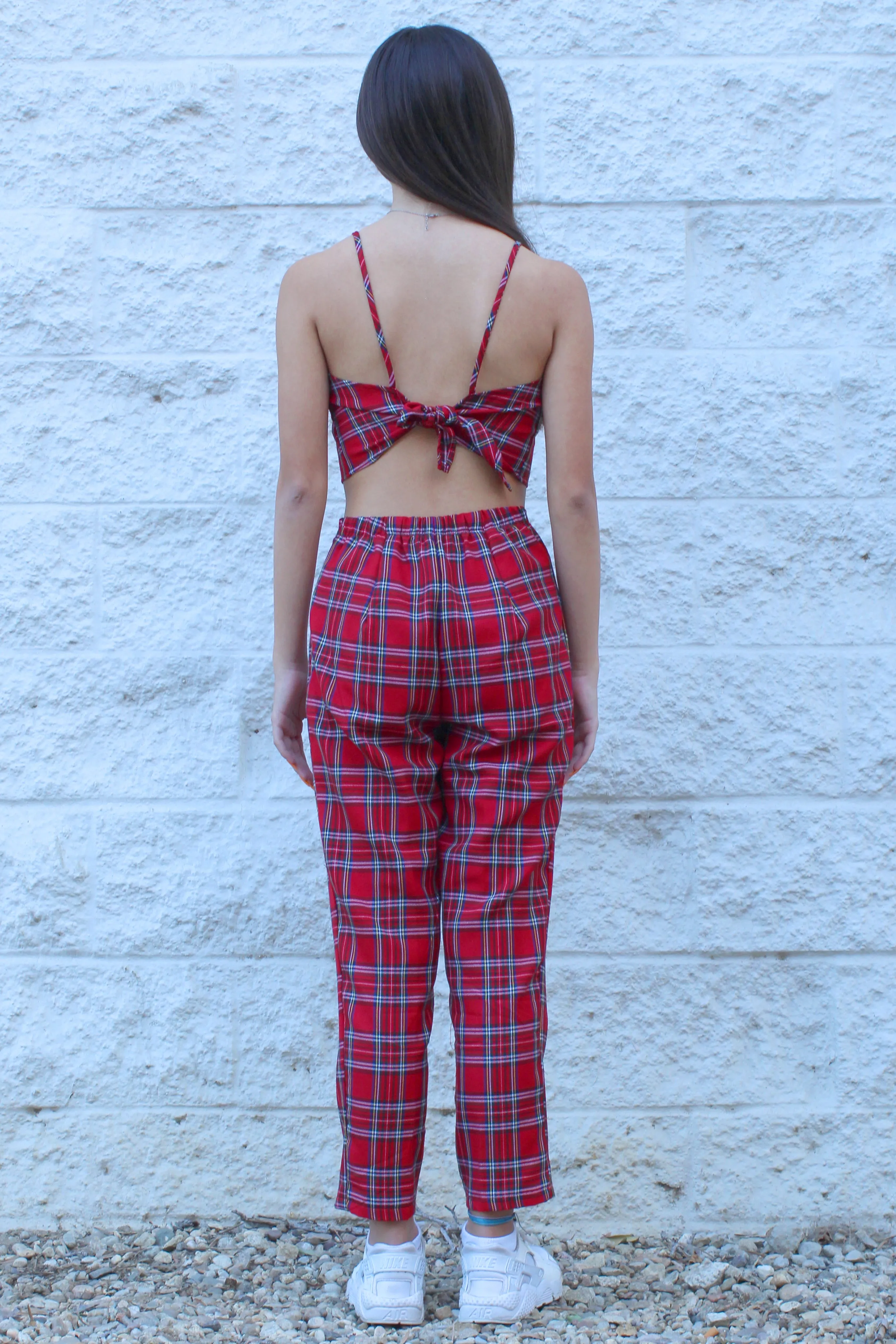 Pants - Red Plaid