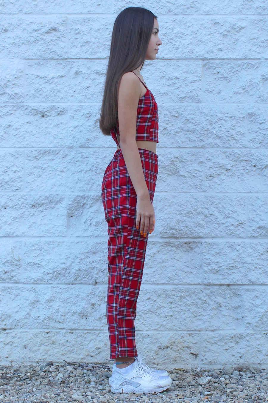 Pants - Red Plaid