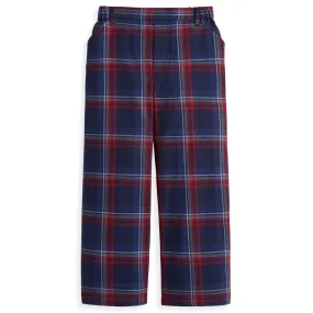 Plaid Faux Zip Pant - Calvary Plaid
