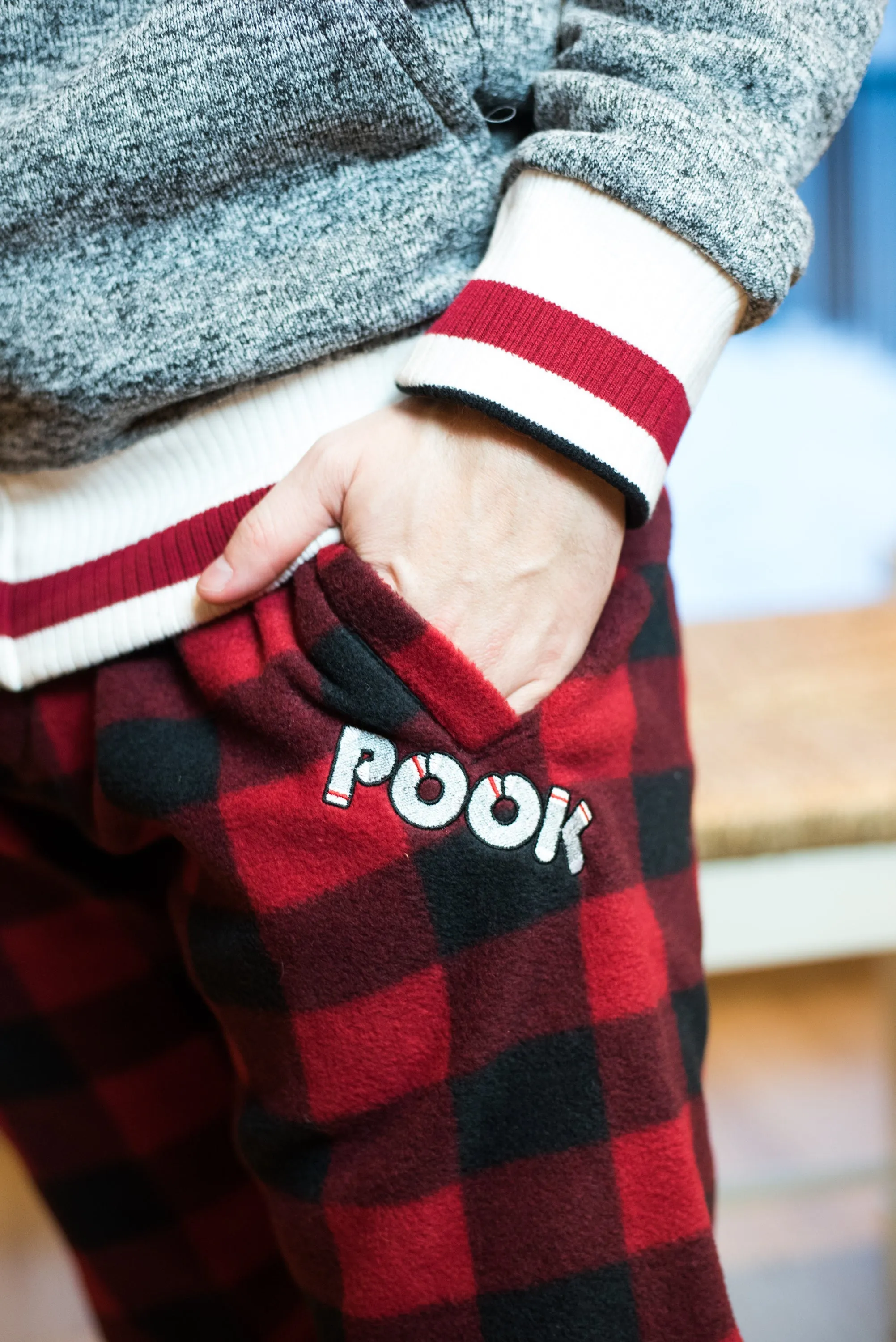 Pook Red Plaid Pajama Pants
