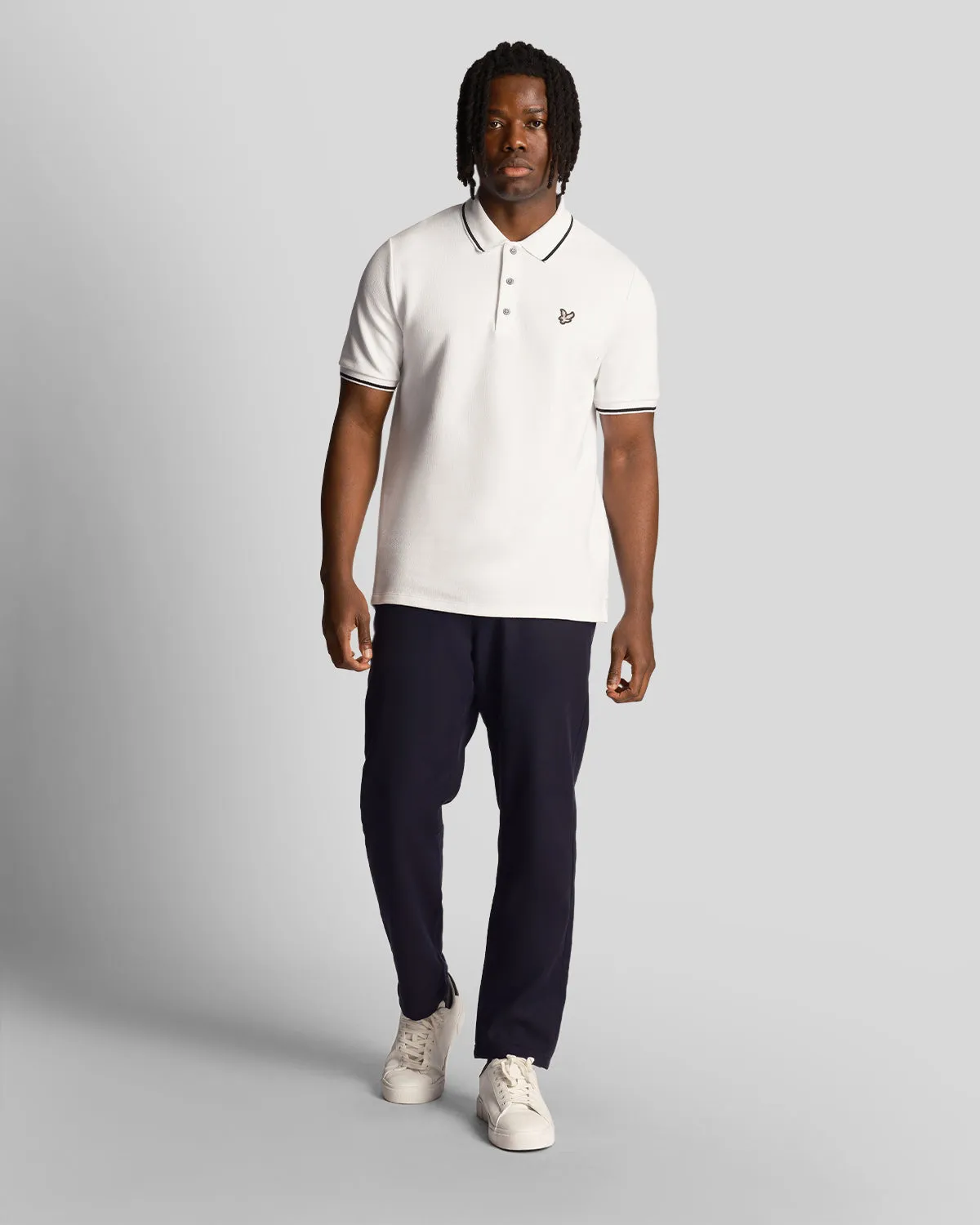 Premium Vintage Flatback Pique Tipped Polo Shirt