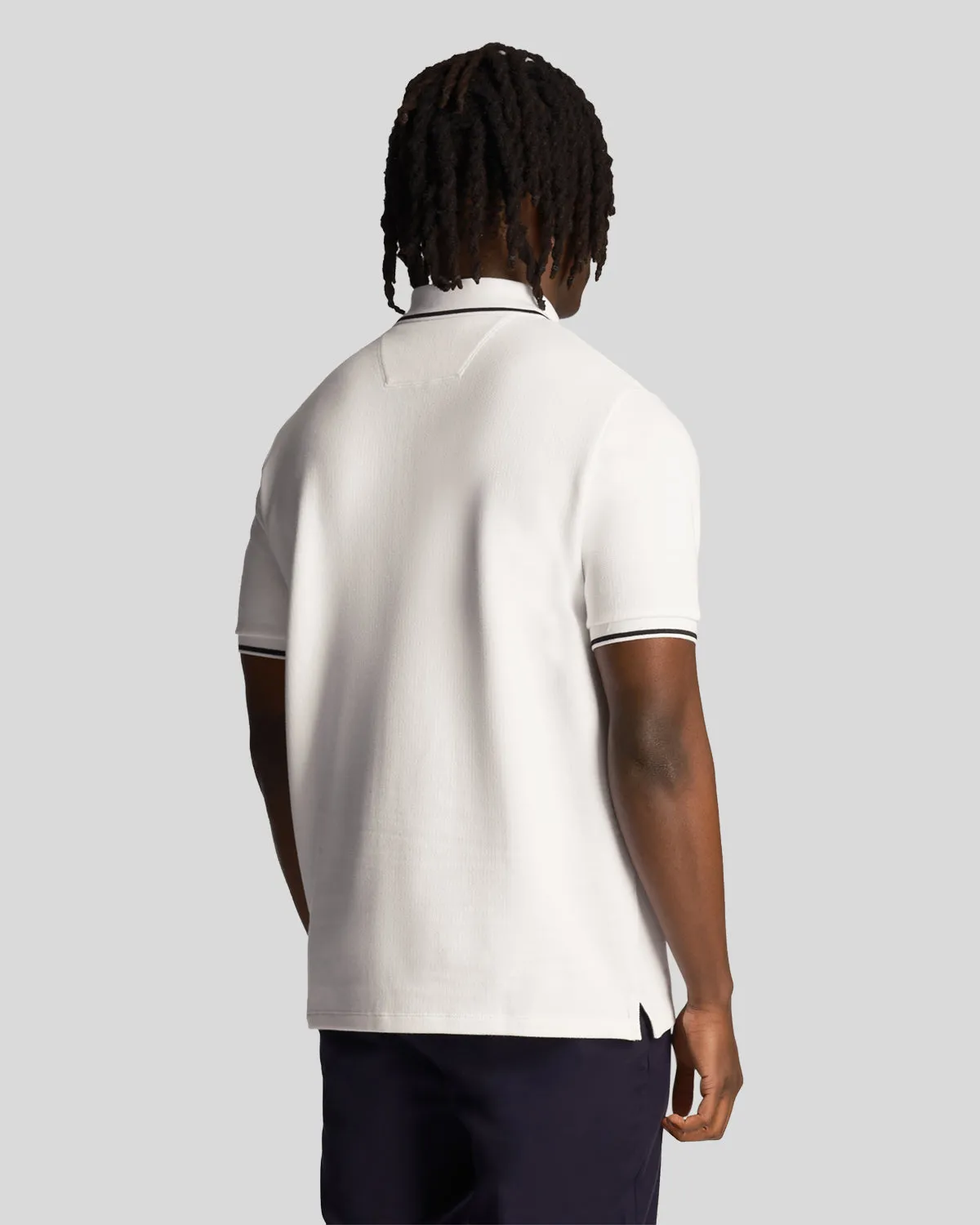 Premium Vintage Flatback Pique Tipped Polo Shirt