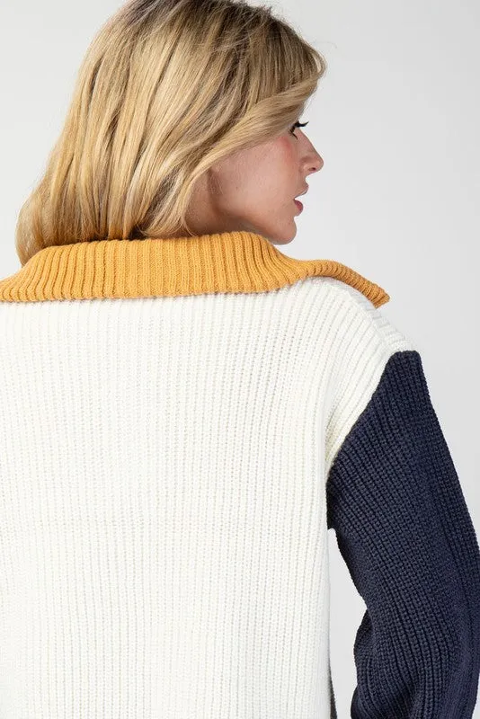 Sailor Collar Sweater Pullover Top
