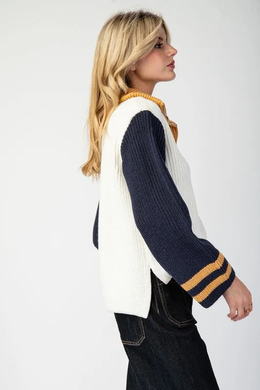 Sailor Collar Sweater Pullover Top
