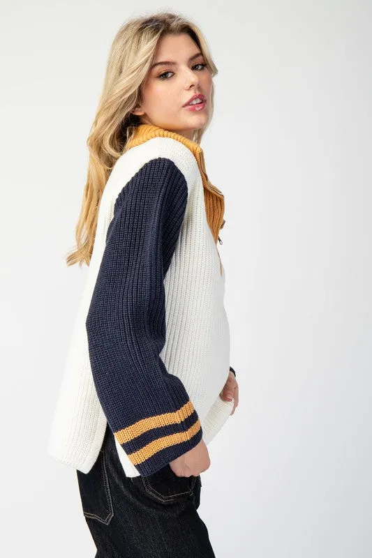 Sailor Collar Sweater Pullover Top