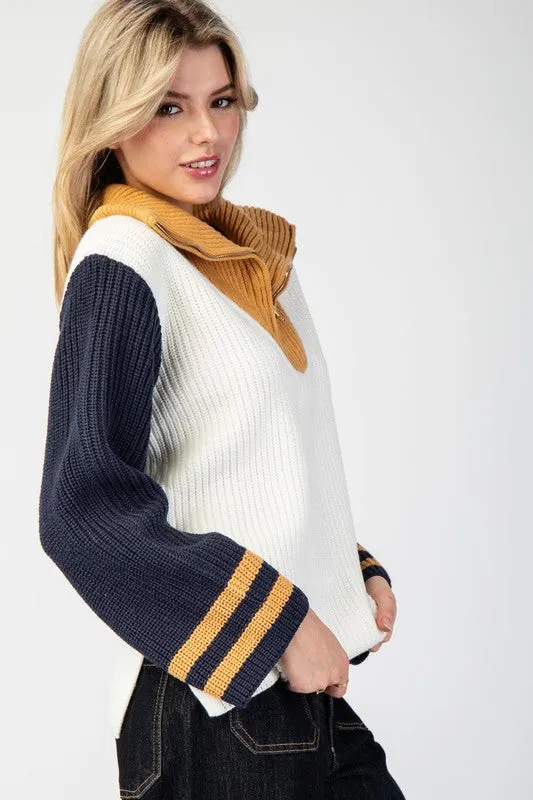 Sailor Collar Sweater Pullover Top